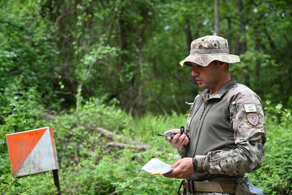 NJARNG 2026 Best Warrior Competitors Navigate by Map and Compass at JB MDL