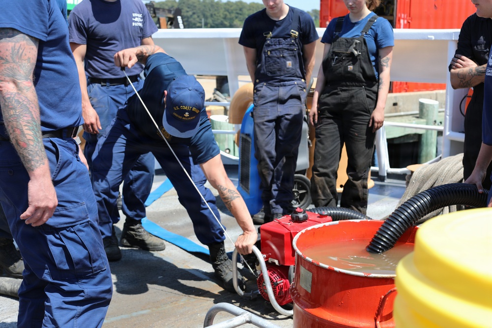 U.S. Coast Guard Cutter Reliance returns to Pensacola following an 8-month dry dock maintenance availability