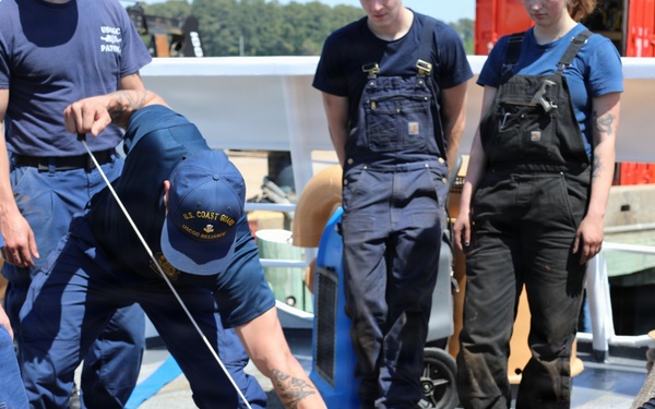 U.S. Coast Guard Cutter Reliance returns to Pensacola following an 8-month dry dock maintenance availability