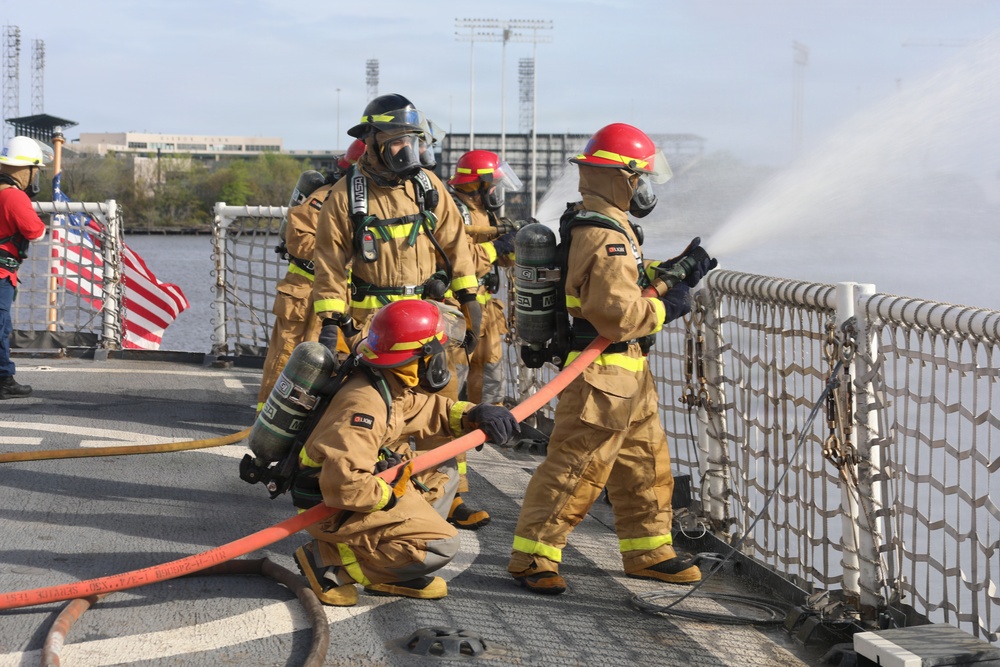 U.S. Coast Guard Cutter Reliance returns to Pensacola following an 8-month dry dock maintenance availability