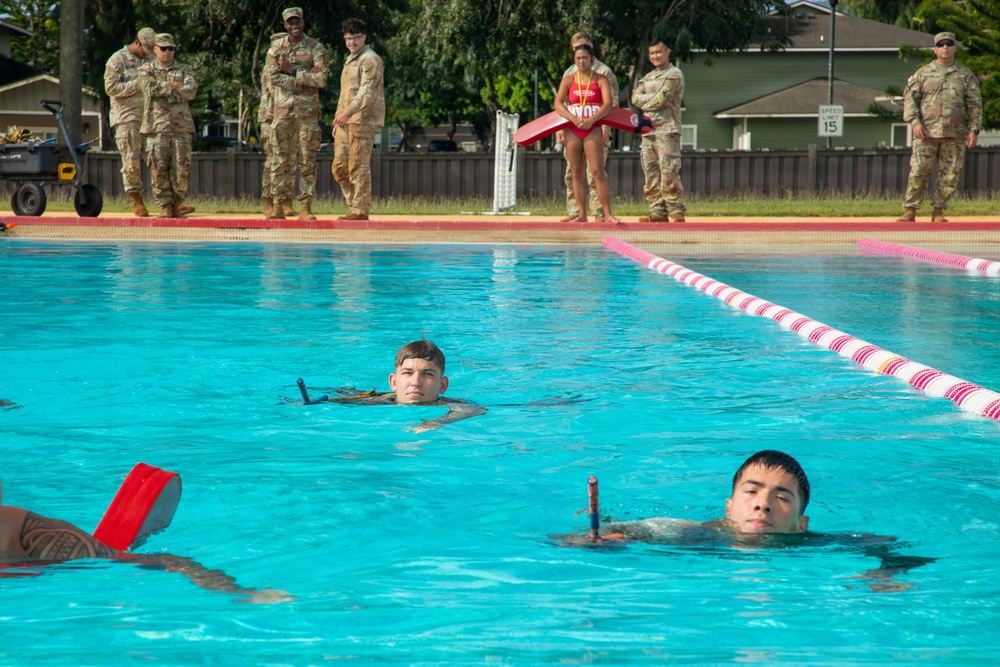 Combat Water Survival Test: 8TSC Best Squad Competition