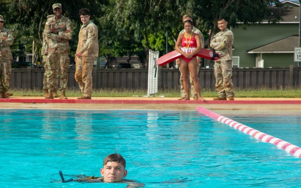 Combat Water Survival Test: 8TSC Best Squad Competition