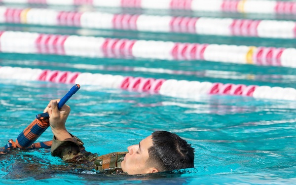 Combat Water Survival Test: 8TSC Best Squad Competition