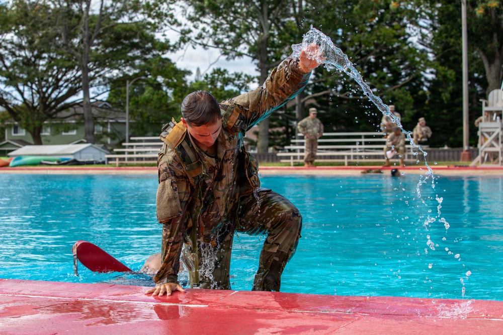 Combat Water Survival Test: 8TSC Best Squad Competition