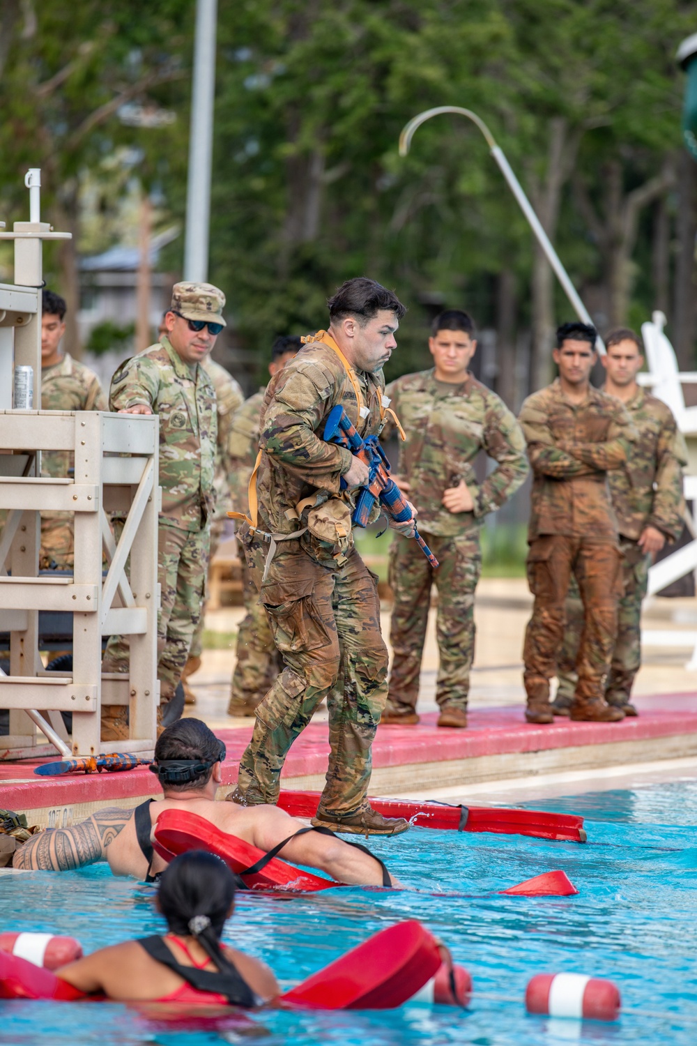 Combat Water Survival Test: 8TSC Best Squad Competition