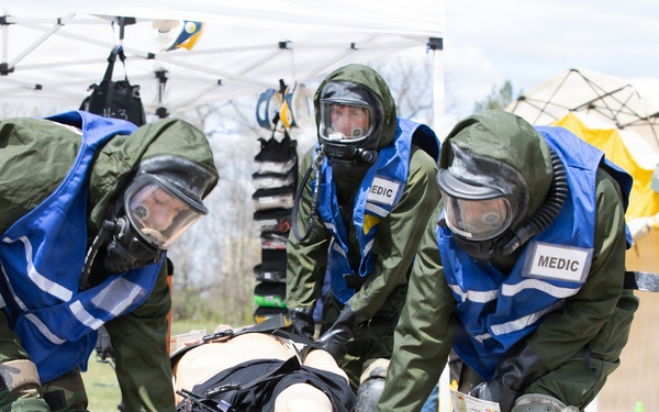 Wisconsin National Guard Members Conduct CERF-P Collective Training Exercise