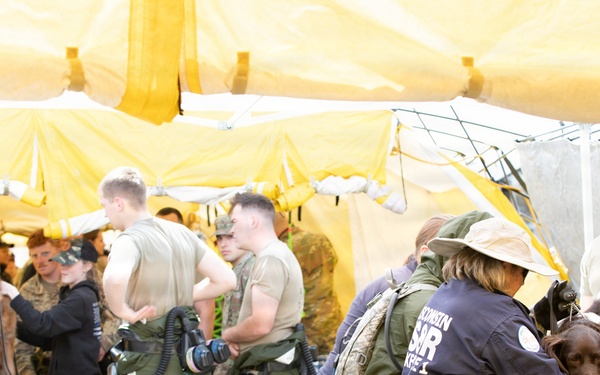 Wisconsin National Guard Members Conduct CERF-P Collective Training Exercise