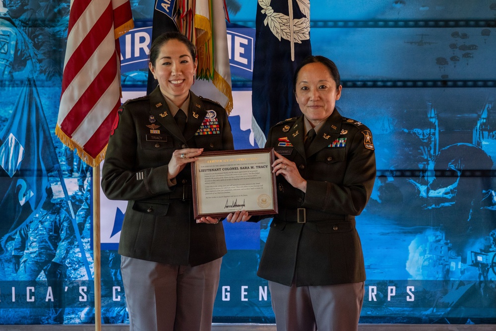 Lt. Col. Sara Tracy Retirement Ceremony