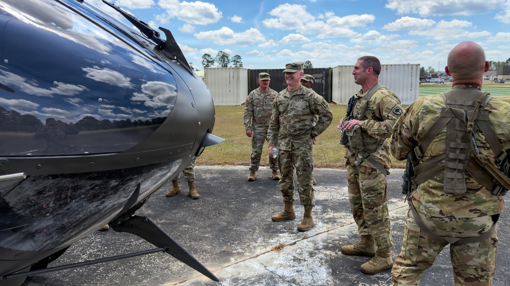 Maj. Gen. Richard Wholey visits 2nd Battalion ADA during annual training