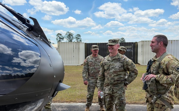 Maj. Gen. Richard Wholey visits 2nd Battalion ADA during annual training