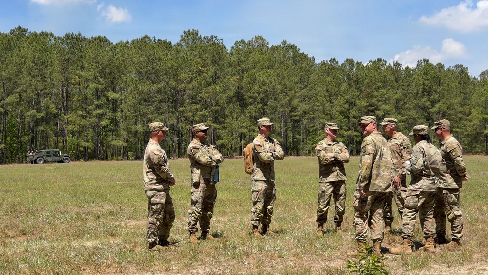 Maj. Gen. Richard Wholey visits 2nd Battalion ADA during annual training