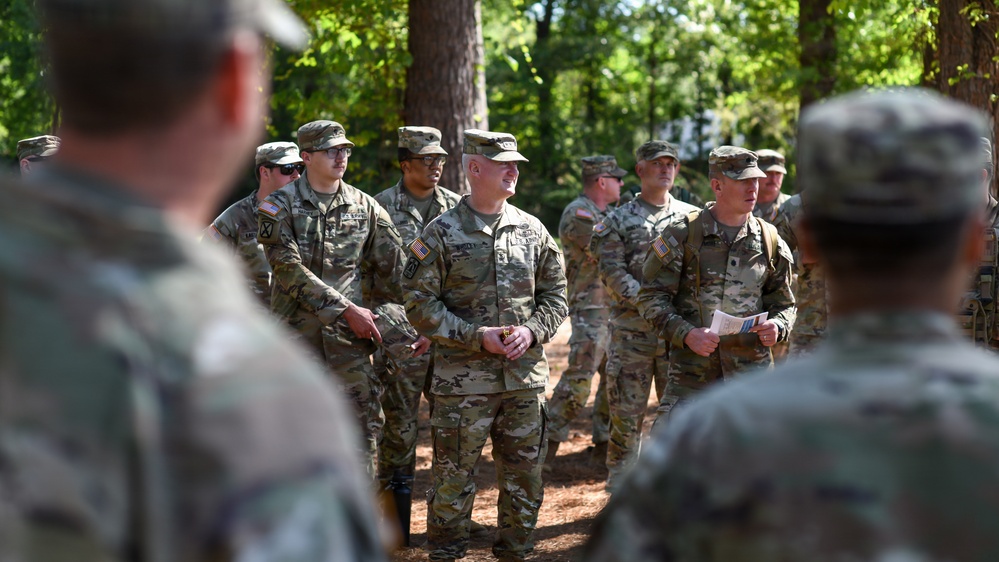 Maj. Gen. Richard Wholey visits 2nd Battalion ADA during annual training