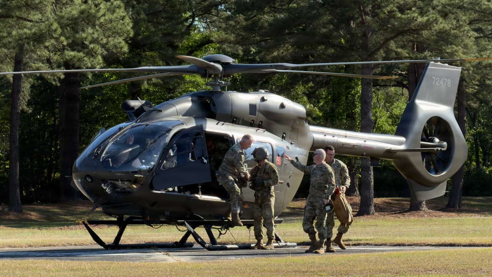 Maj. Gen. Richard Wholey visits 2nd Battalion ADA during annual training