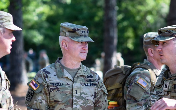 Maj. Gen. Richard Wholey visits 2nd Battalion ADA during annual training