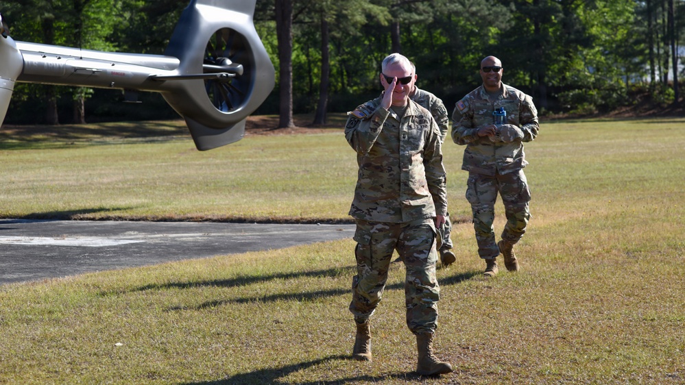 Maj. Gen. Richard Wholey visits 2nd Battalion ADA during annual training