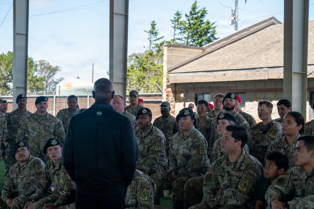 Kaleth O. Wright, Retired Chief Master Sgt. of the Air Force, Visits Vandenberg Space Force Base