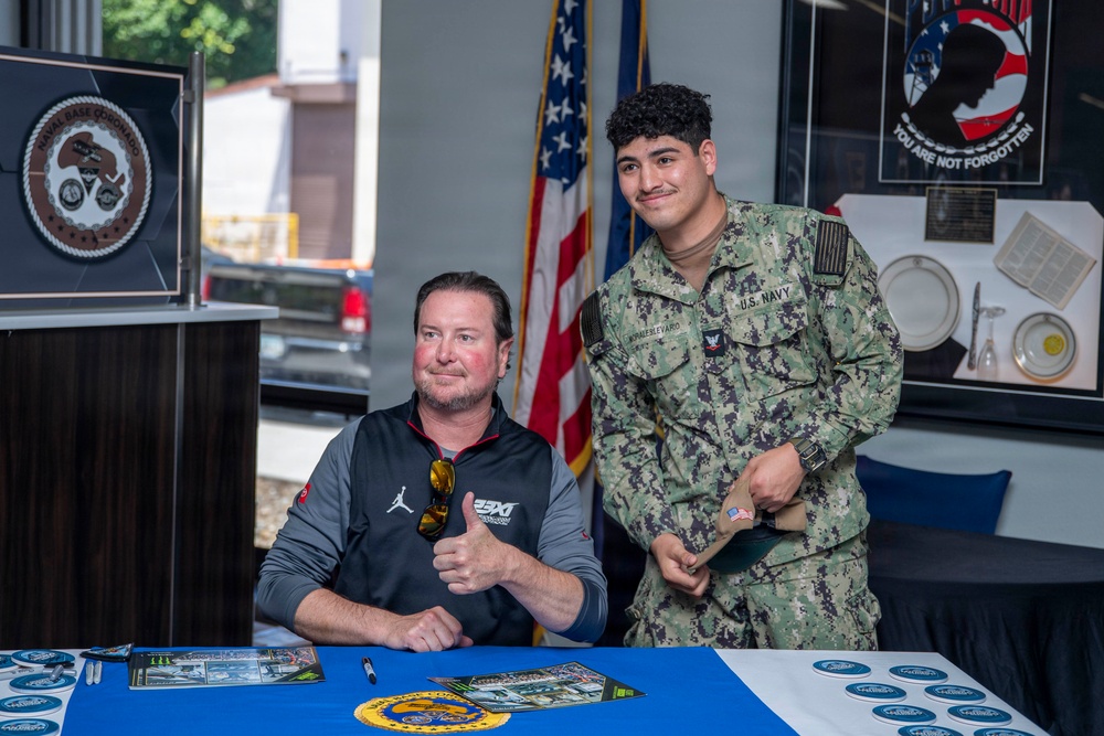Former NASCAR Driver Kurt Busch Visits NASNI