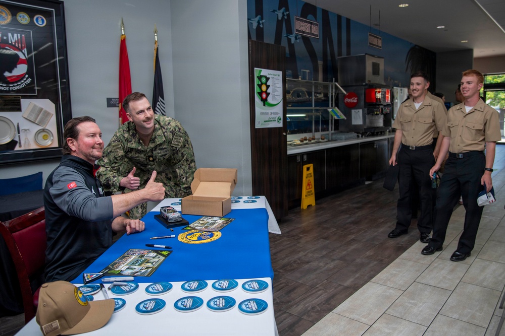 Former NASCAR Driver Kurt Busch Visits NASNI