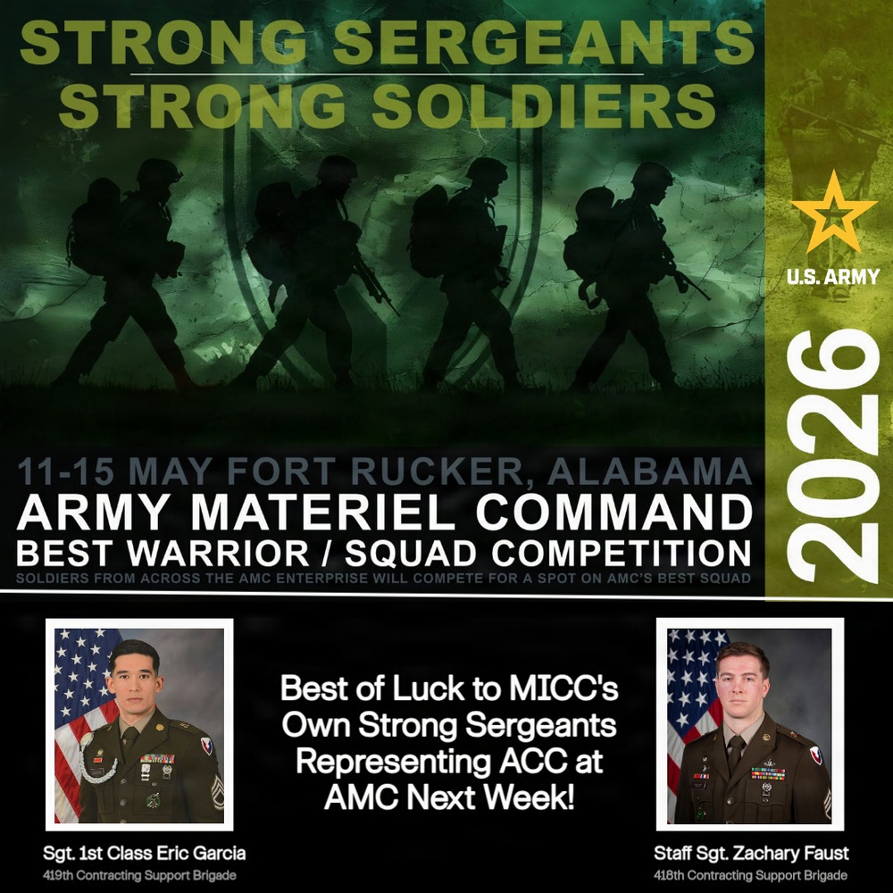 MICC Soldiers represent ACC, advance to Army Materiel Command competition