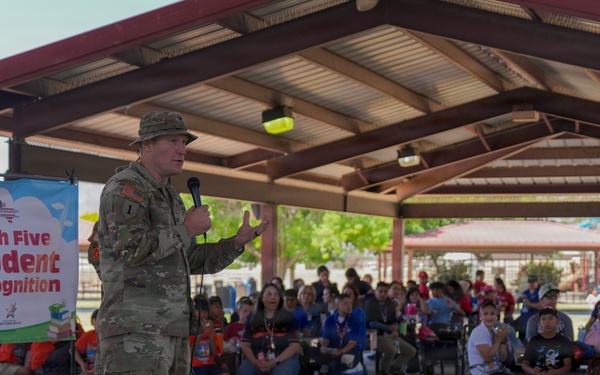 Fort Bliss holds High Five Student Recognition event