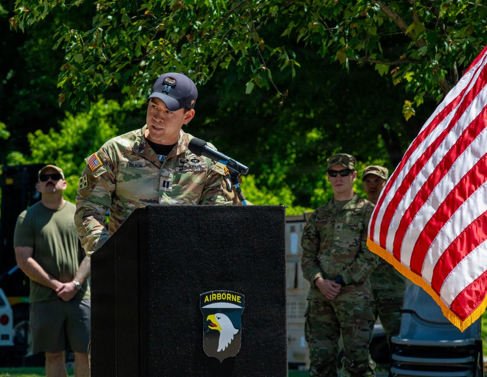 101st TSAAS Change of Command