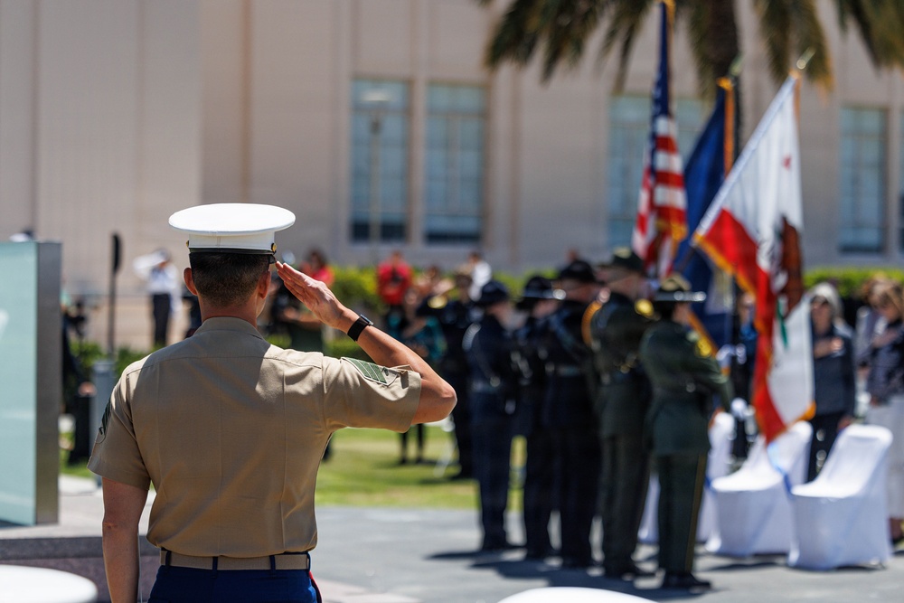 Marine Band San Diego Performs at San Diego Law Enforcement Memorial Ceremony