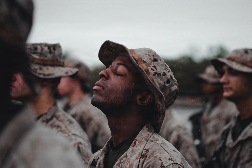 Charlie Company Eagle, Globe, and Anchor Ceremony