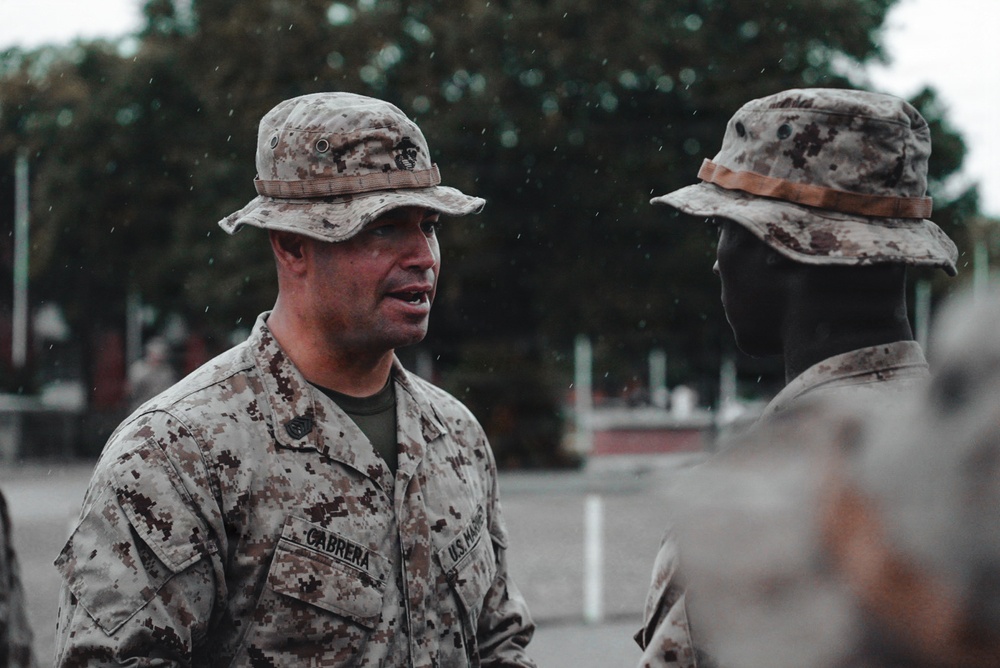 Charlie Company Eagle, Globe, and Anchor Ceremony