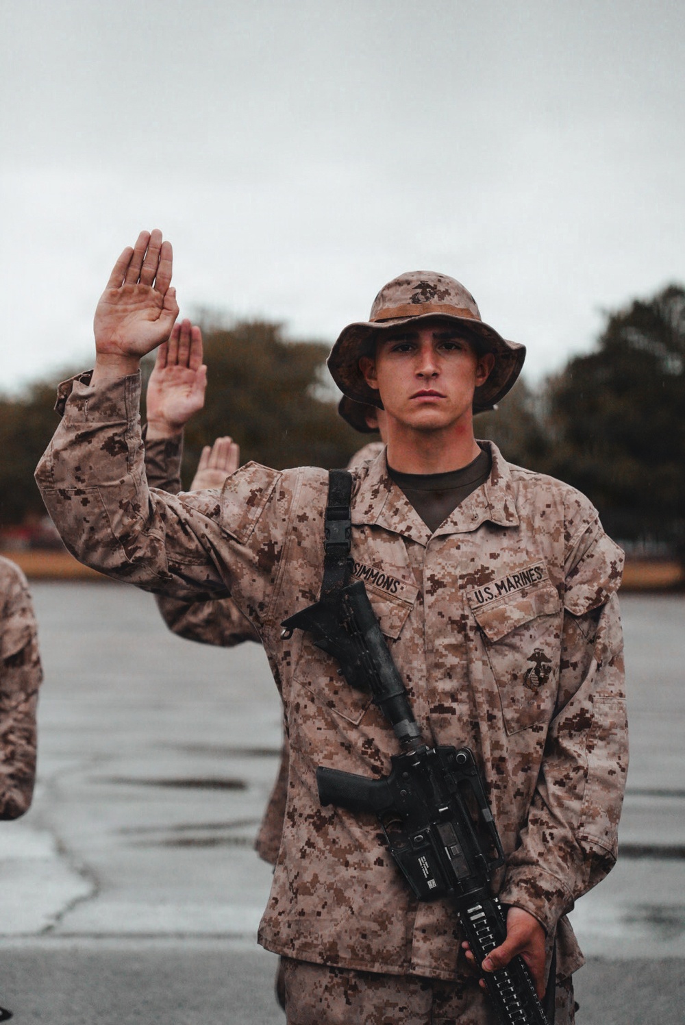Charlie Company Eagle, Globe, and Anchor Ceremony