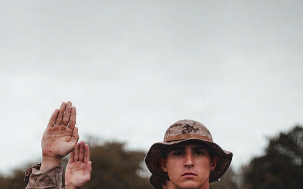 Charlie Company Eagle, Globe, and Anchor Ceremony