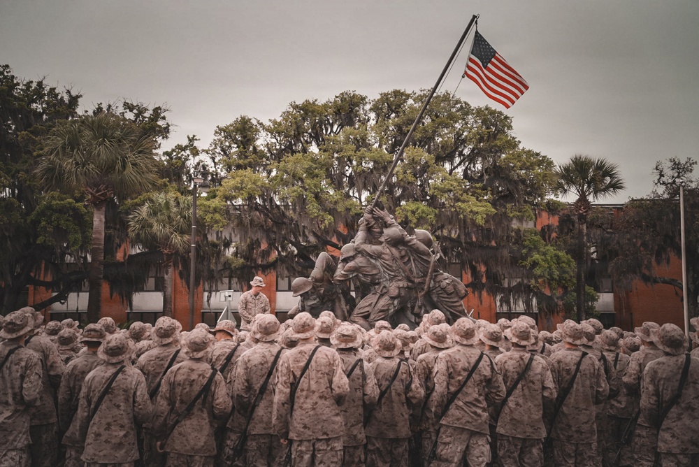 Charlie Company Eagle, Globe, and Anchor Ceremony