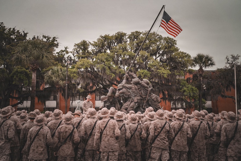 Charlie Company Eagle, Globe, and Anchor Ceremony