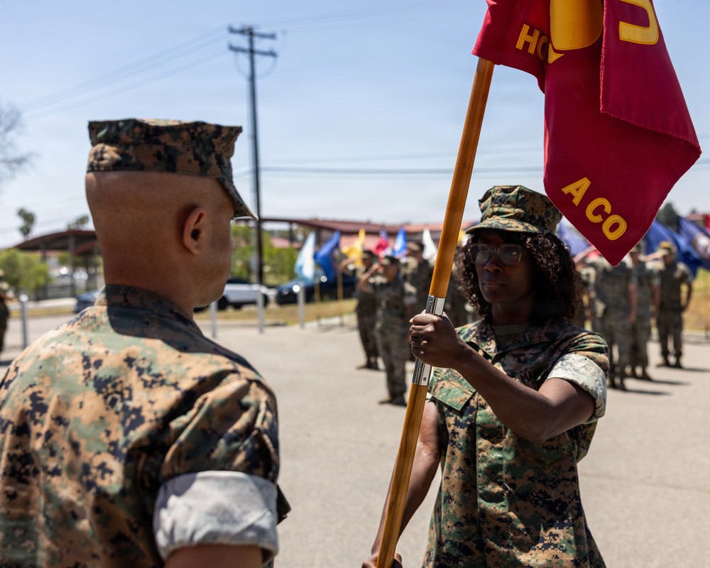 Alpha Company, Headquarters and Support Battalion Change of Command Ceremony