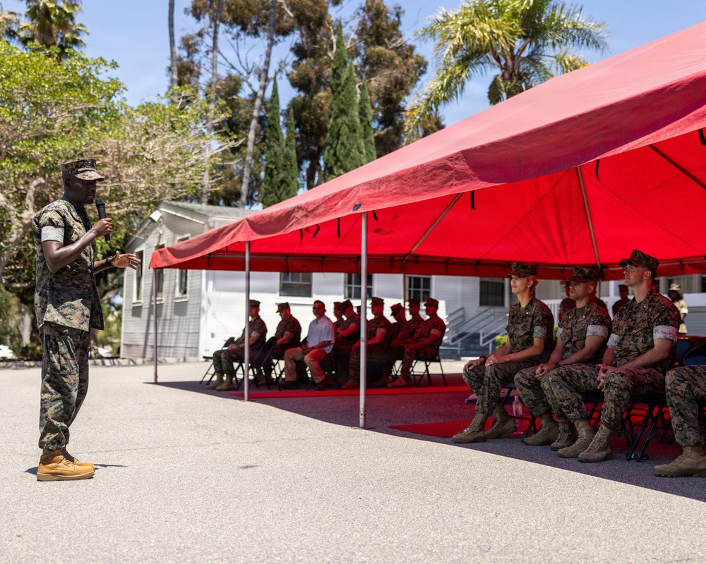 Alpha Company, Headquarters and Support Battalion Change of Command Ceremony
