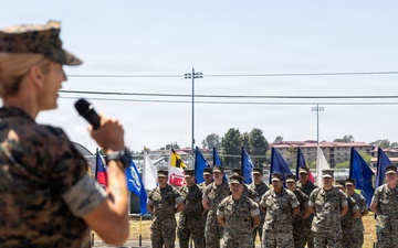 Alpha Company, Headquarters and Support Battalion Change of Command Ceremony