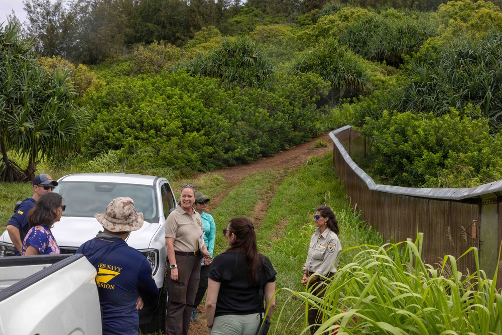 PMRF Leadership Visits Kīlauea Point National Wildlife Refuge