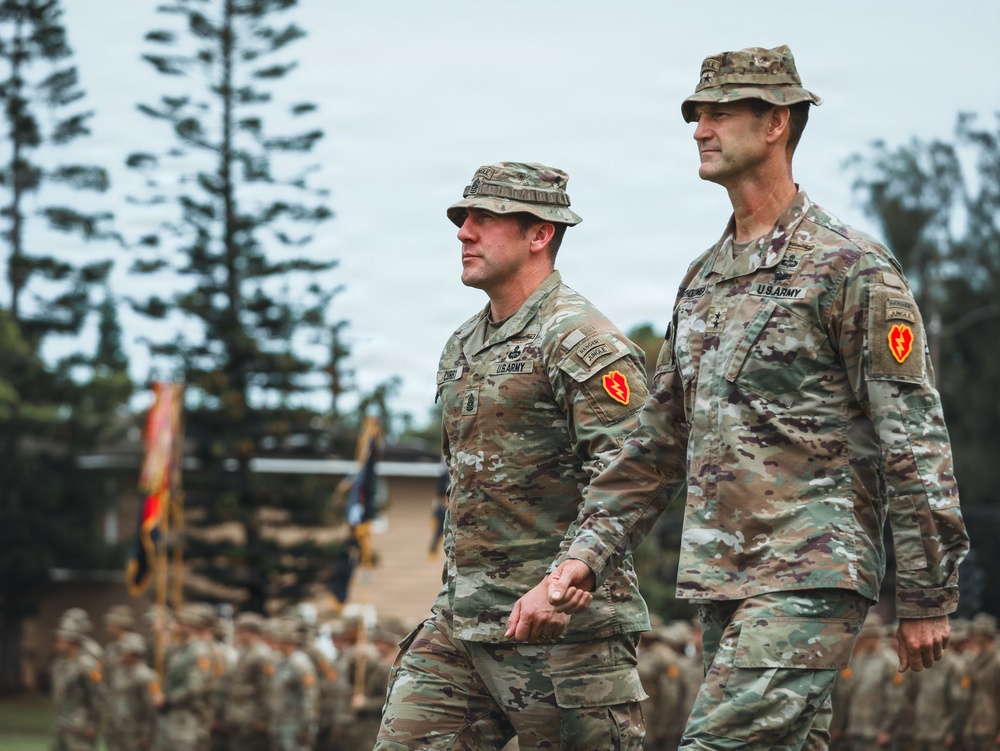 25th Infantry Division Command Sergeant Major Curry Relinquishment of Responsibility Ceremony