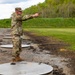 Soldier Fires Pistol