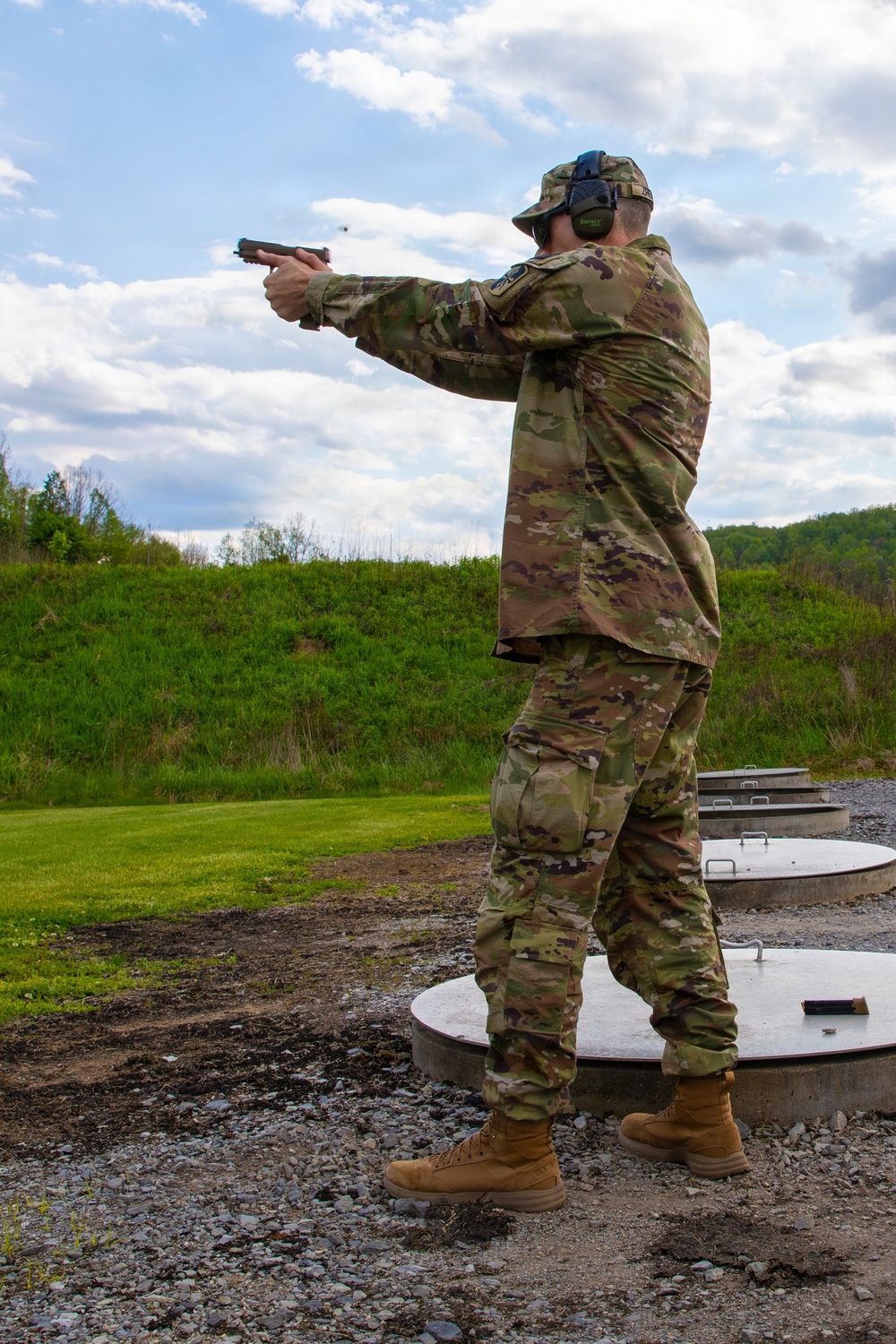Soldier Fires M17