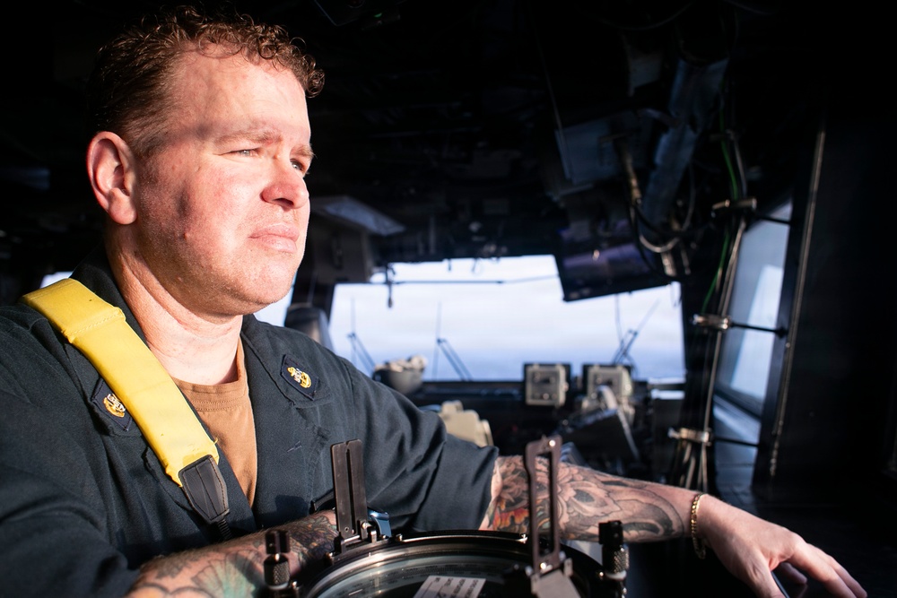 USS Tripoli Bridge and Pri-Fly Watchstanding Photos