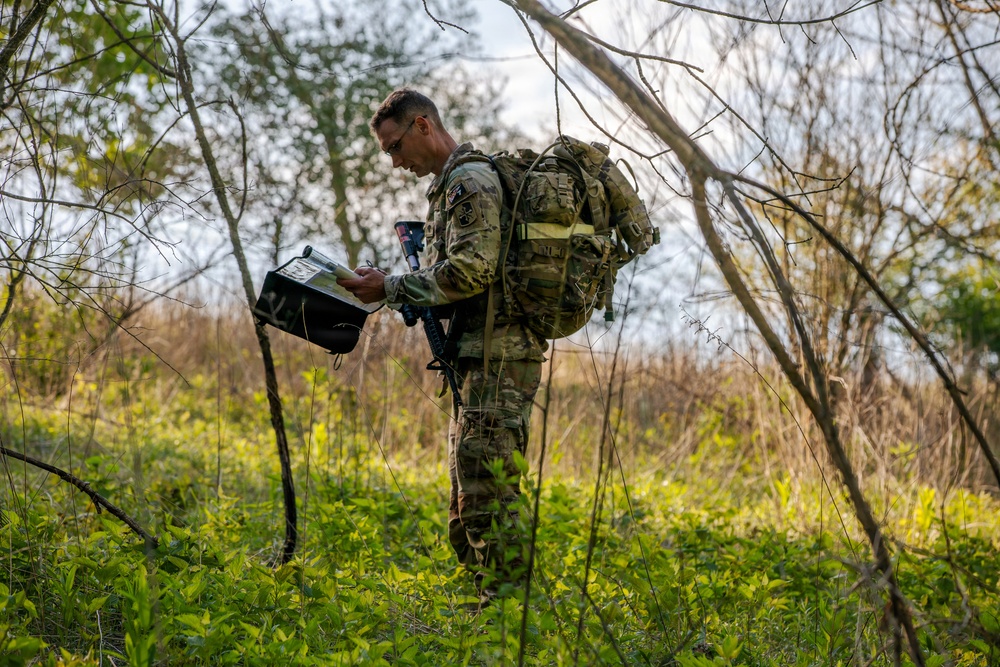 Soldier Conducts Day Land Nav