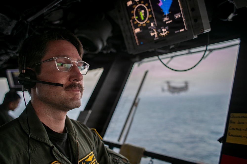 USS Tripoli Bridge and Pri-Fly Watchstanding Photos
