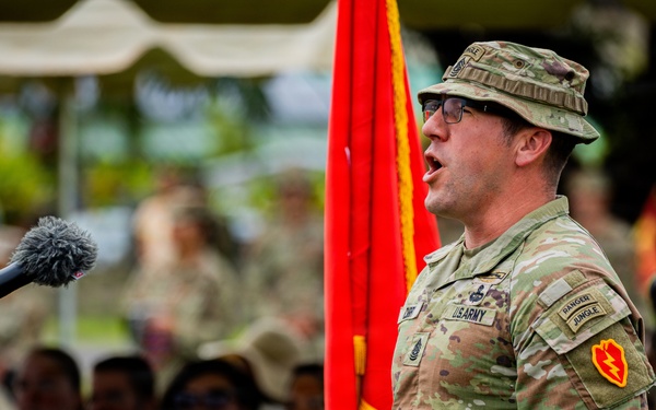 25th Infantry Division honors Command Sgt. Maj. Sean D. Curry During Relinquishment of Responsibility Ceremony