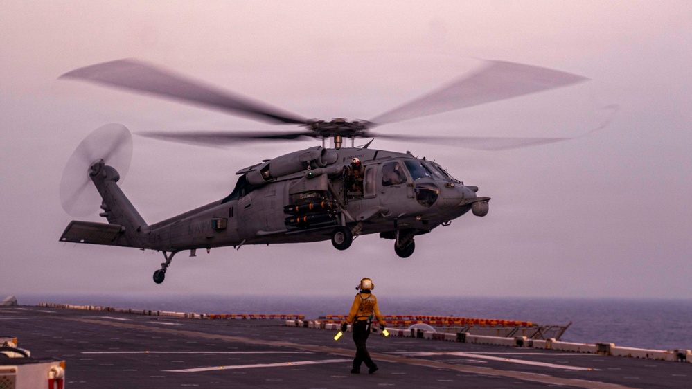 USS Tripoli Flight Ops Photos