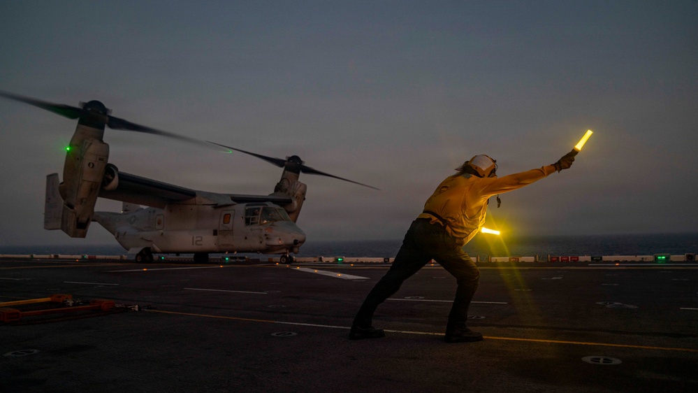 USS Tripoli Flight Ops Photos