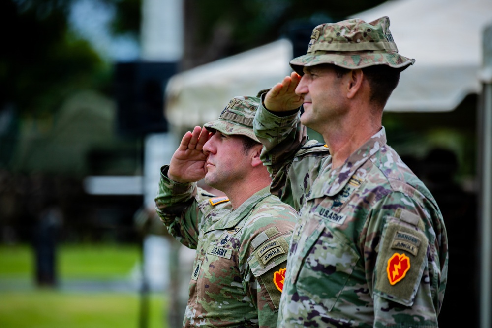 25th Infantry Division honors Command Sgt. Maj. Sean D. Curry During Relinquishment of Responsibility Ceremony