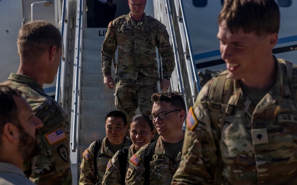 101st HHBN Soldiers return from Border Mission