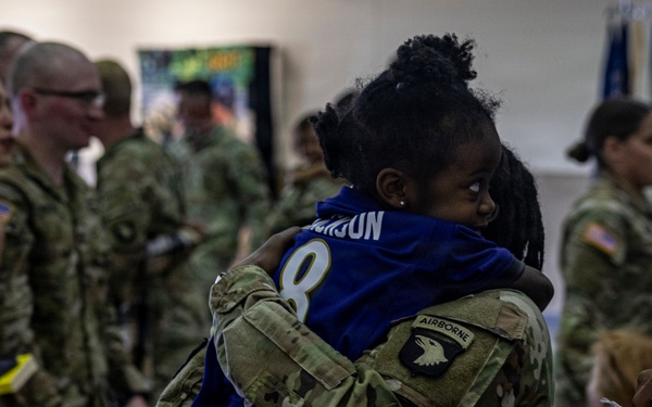 101st HHBN Soldiers return from Border Mission