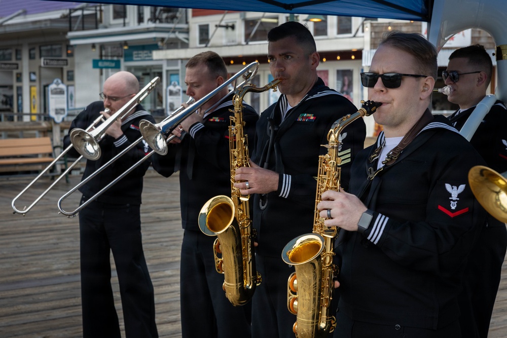 Navy Band Northwest performs on the Port of Juneau