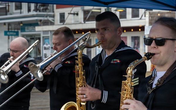 Navy Band Northwest performs on the Port of Juneau
